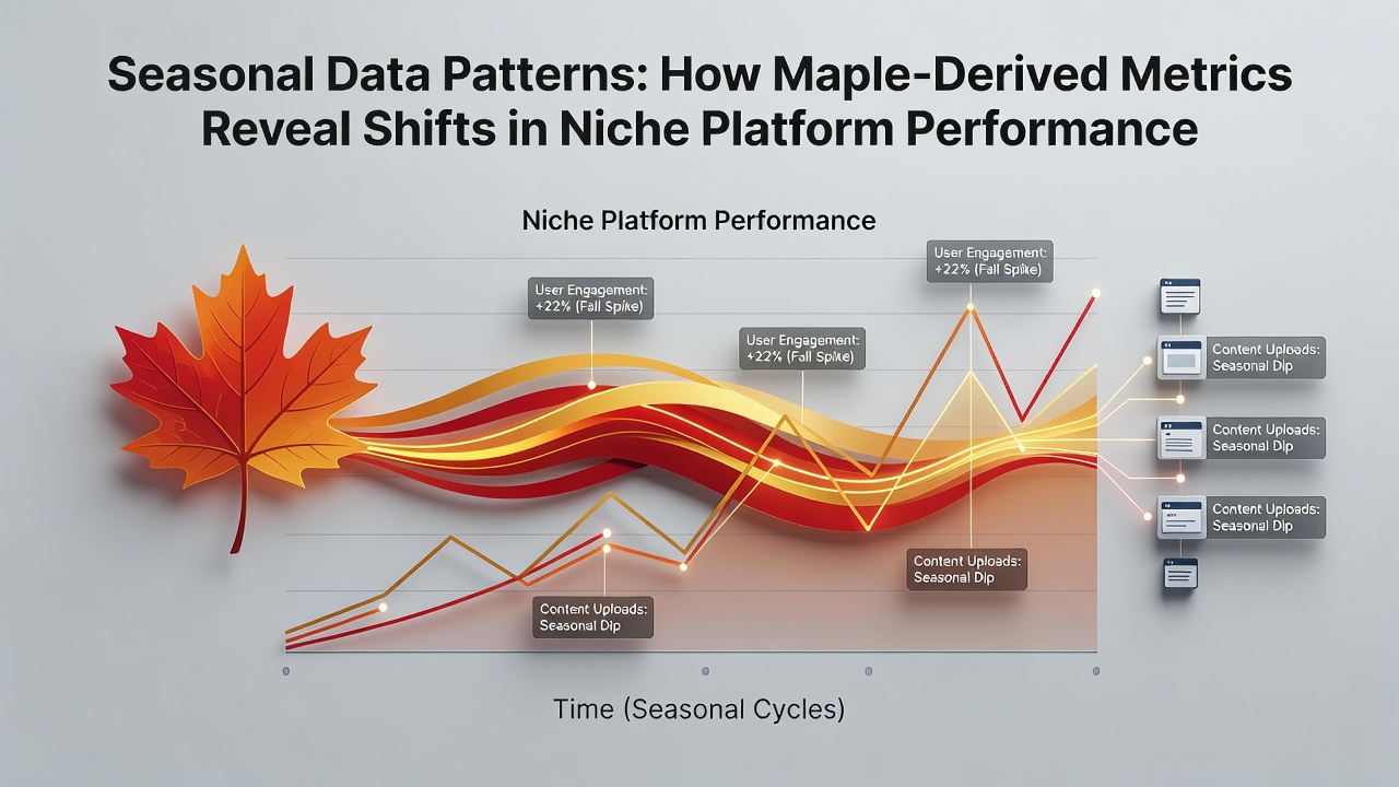 Detailed chart comparing Maple metric trends across multiple niche platforms during autumn 2026